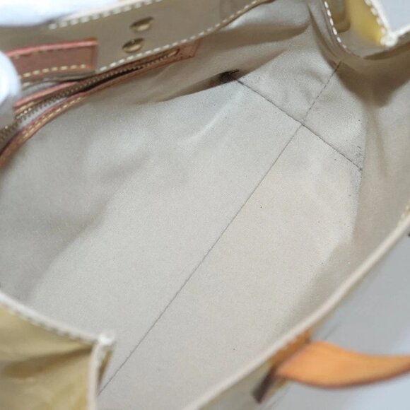LOUIS VUITTON Monogram Vernis Reade PM Hand Bag Beige M91334 LV Auth 132527 - Picture 14 of 16